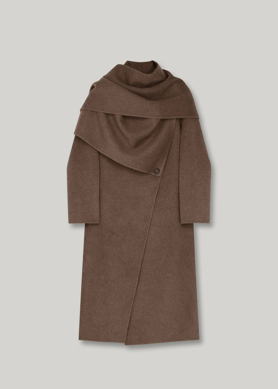 ELBORN | Tate Cashmere Hand-made Coat(Mocha)