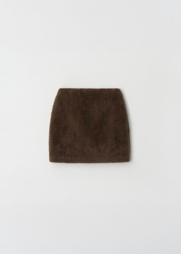 MOIA | Fur Skirt (Brown) Expected ship to 12/12/2025