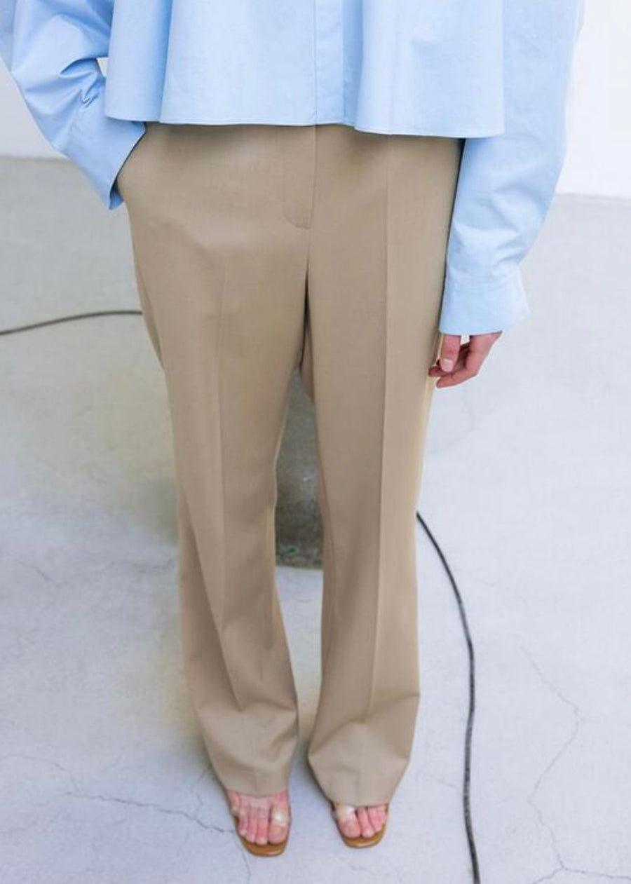LEHA | Astrid Straight Pants (Beige)