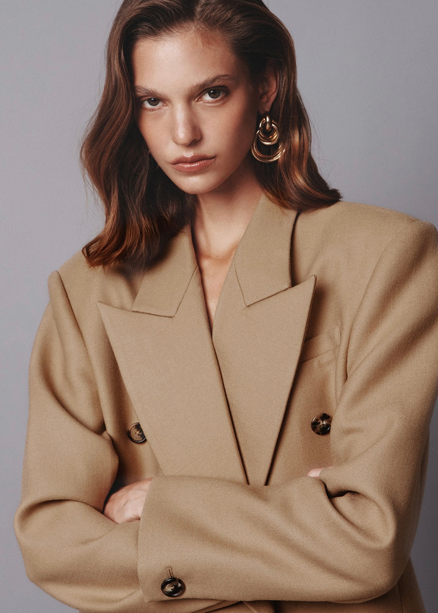 [PRE-ORDER] ELBORN | Eden Wool Double Jacket (Beige) Expected ship to 10/10/2025