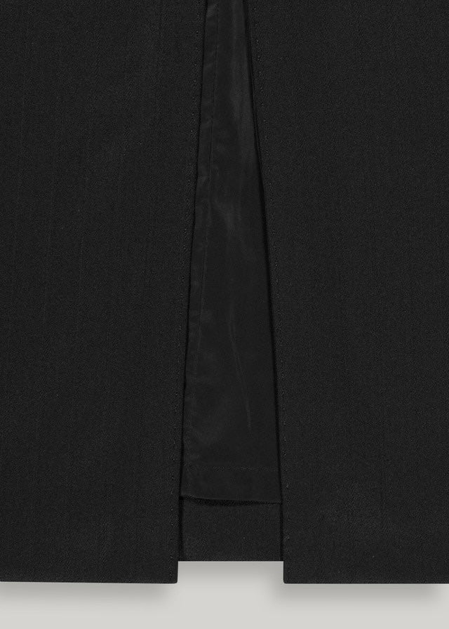ELBORN | Karena Slit Long Skirt (Black Stripe) Expected ship to 09/12/2025