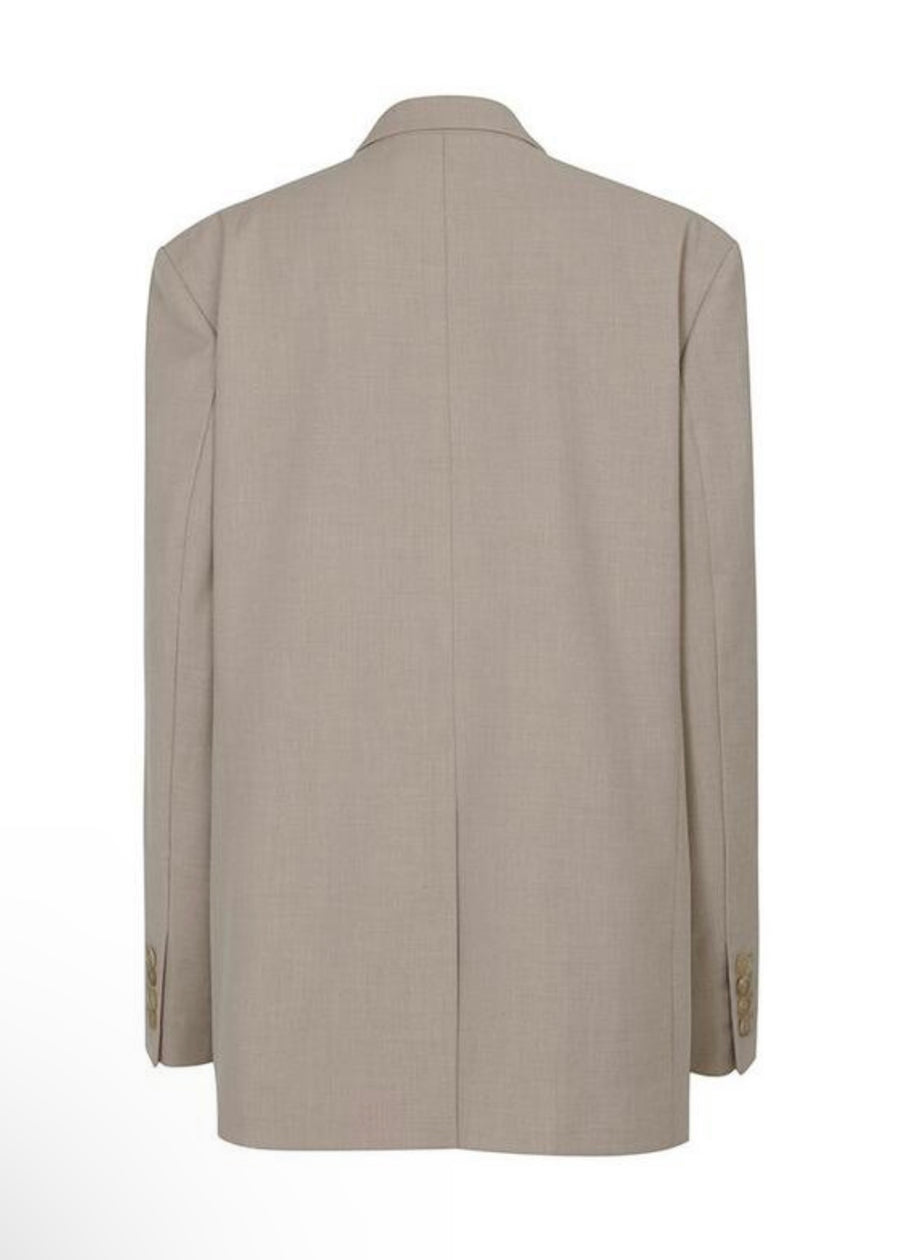 LEHA | Dover Oversized Wool-Blend Jacket (Oatmeal)