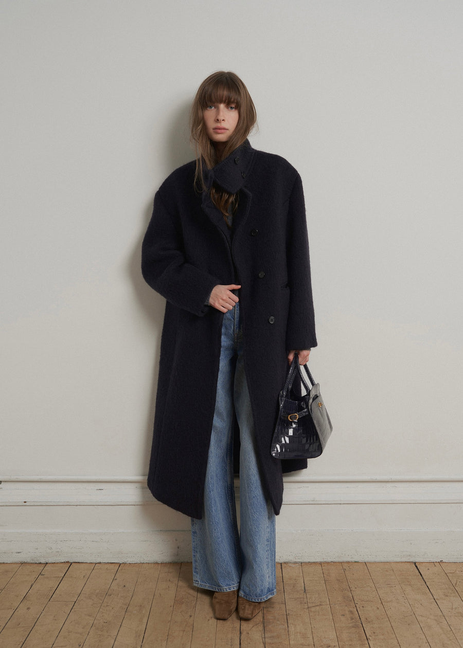 ELBORN | Momet Crocodile Mini Bag (Dark Navy)