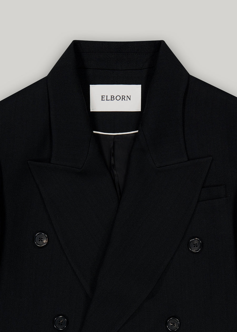 [PRE-ORDER] ELBORN | Eden Wool Double Jacket (Black) Expected ship to 10/10/2025