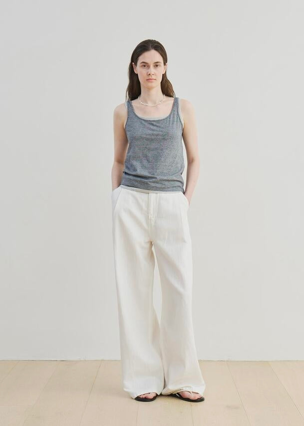 MOIA  | Linen Dyed Denim (White)