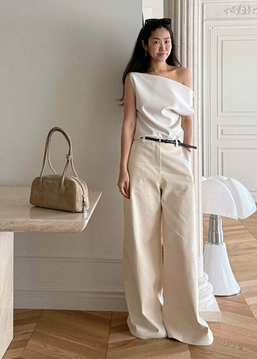 LEHA |  Rony Draped  Crepe Top (2 Colors) Expected ship to 06/27/2025