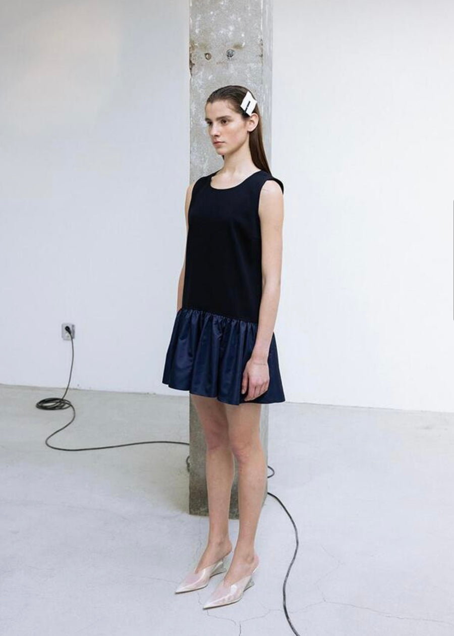 LEHA | Celeste Mini Dress (Black/Dark Navy)