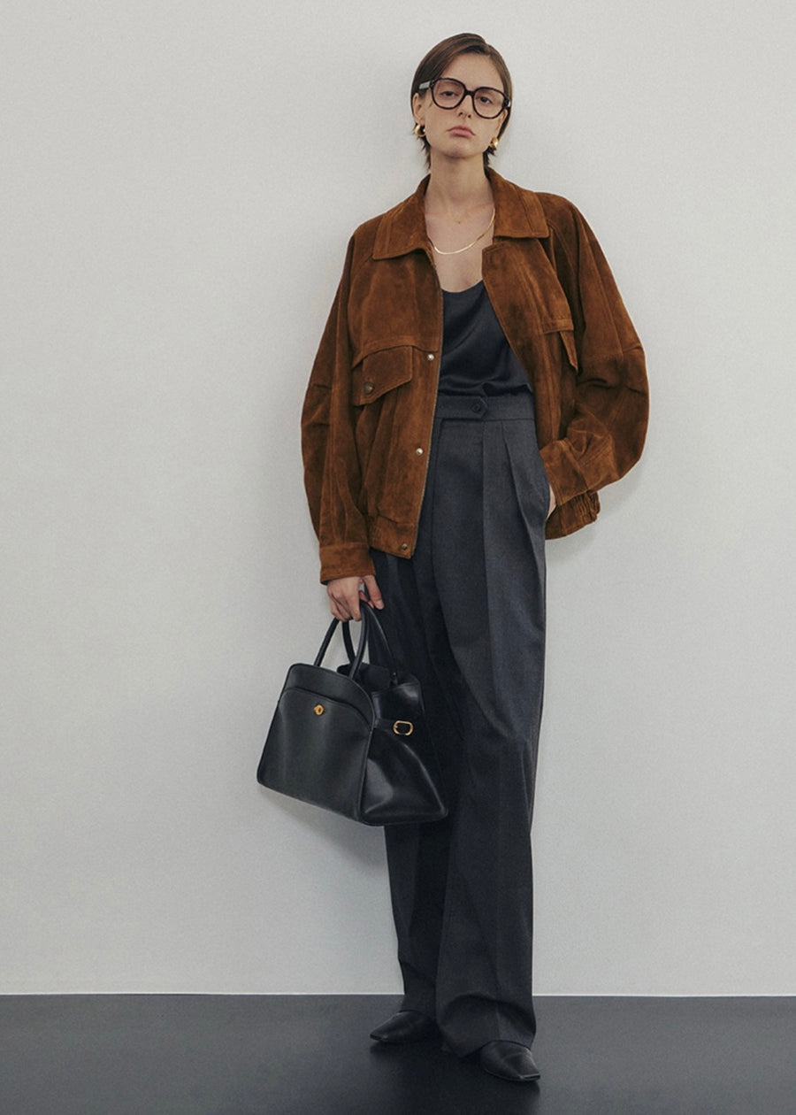 ELBORN | Lumen Suede Jacket (Brown)