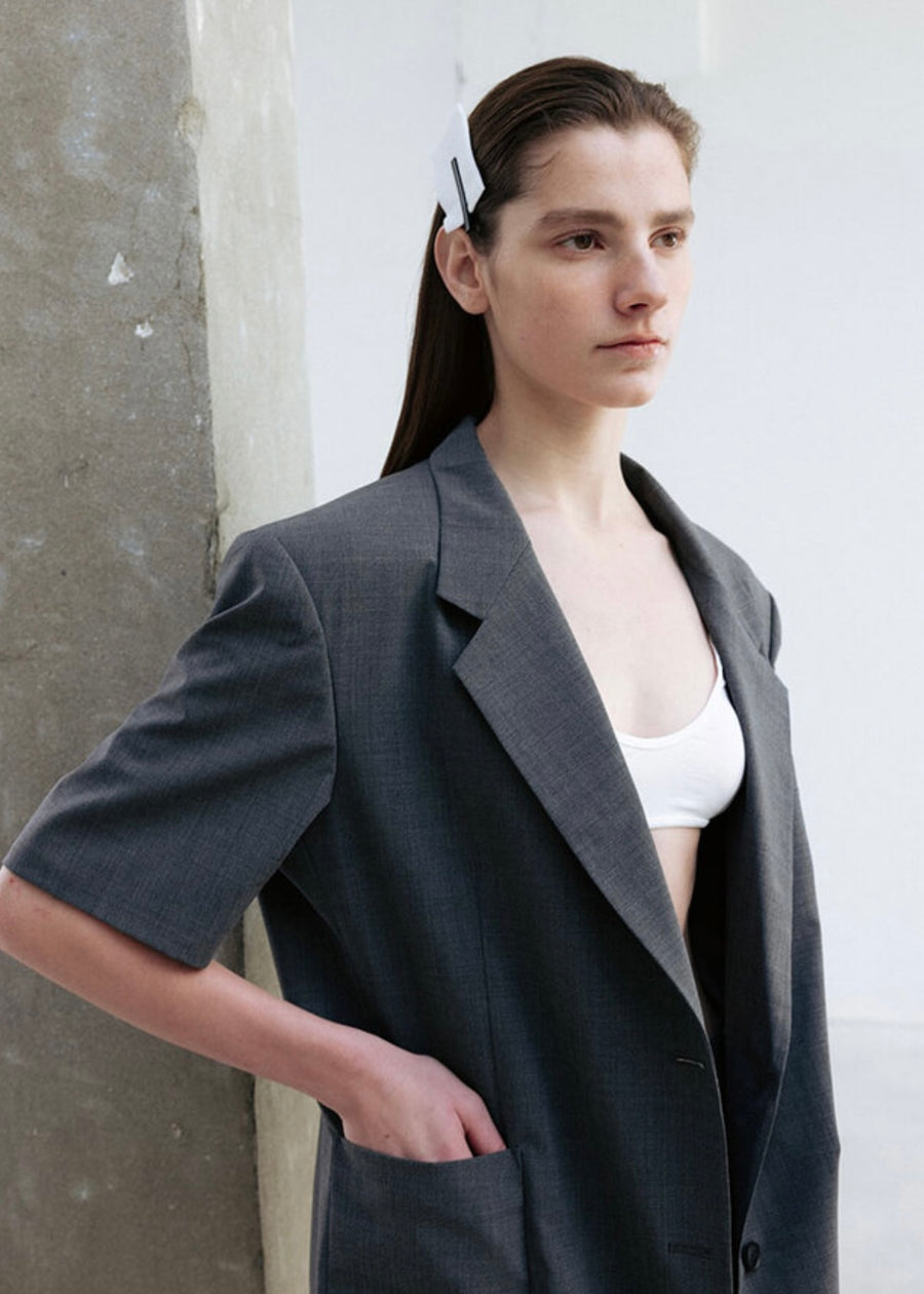 LEHA |  Harvey Oversized Short  Sleeve Blazer