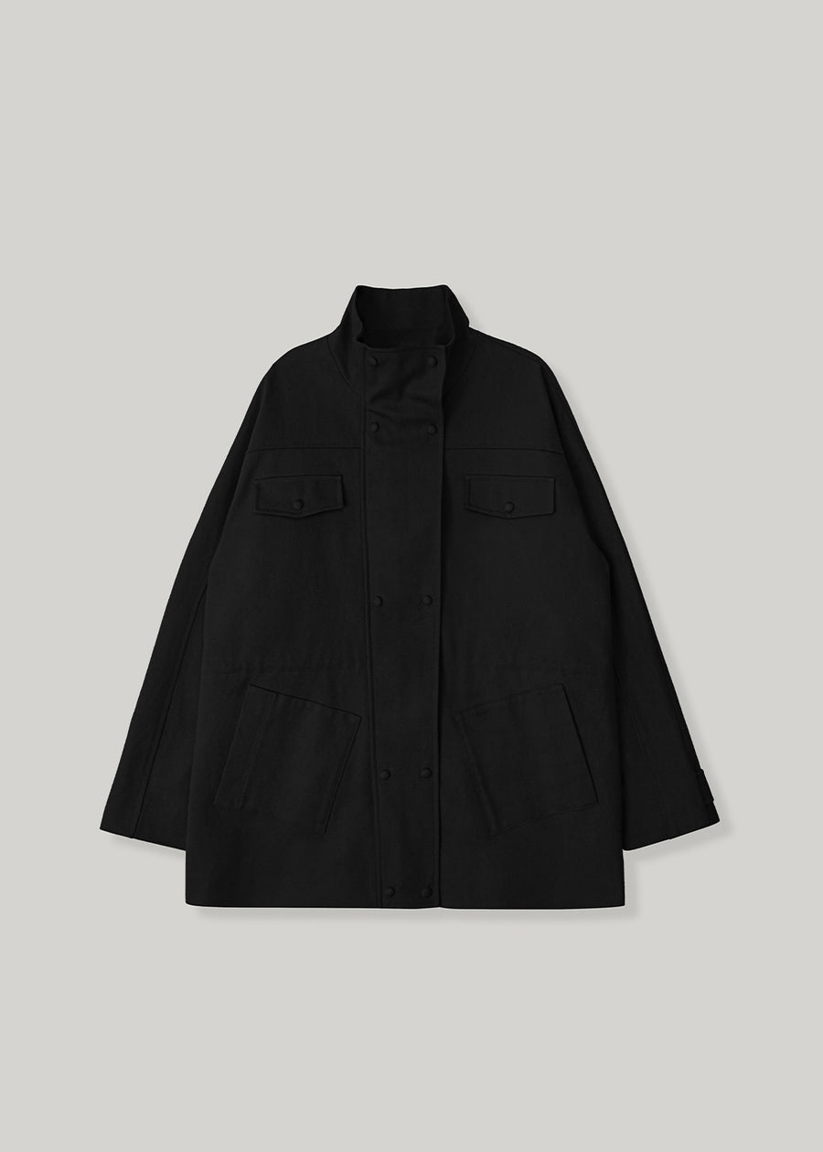 ELBORN | Hilda Cotton Safari Jacket (Black)