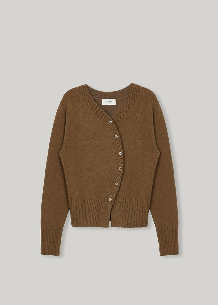 ELBORN | Mia Unbalanced Cardigan (Caramel)