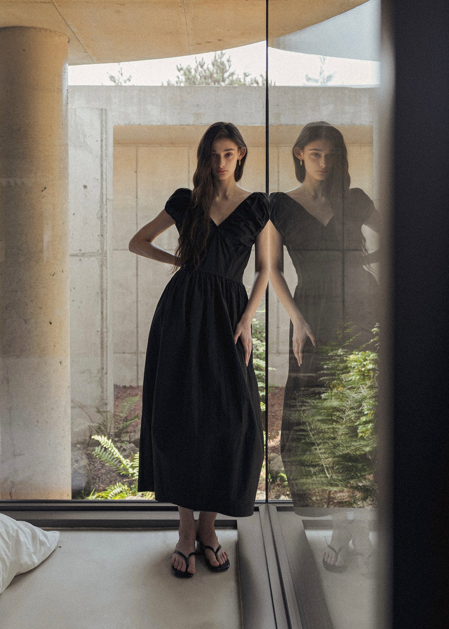 ELBORN | Jules Sleeveless Long Dress (Black)