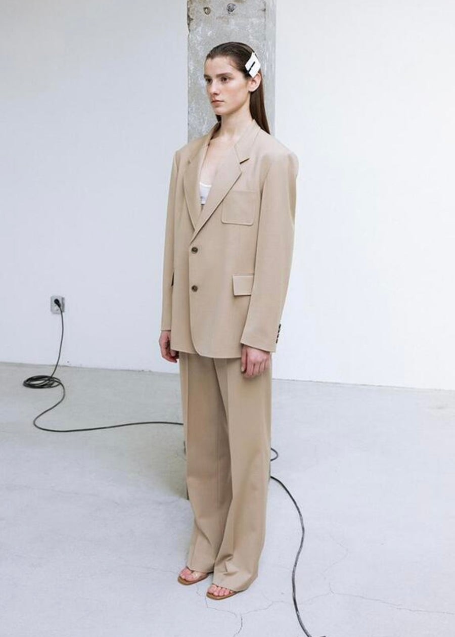 LEHA | Astrid Straight Pants (Beige)