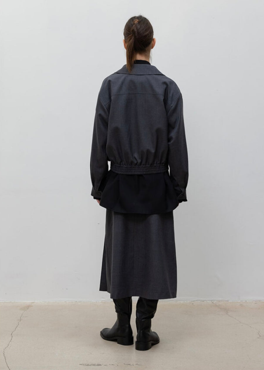 LEHA | Vato Pleated Skirt (Dark Grey) Expected ship to 12/05/2022