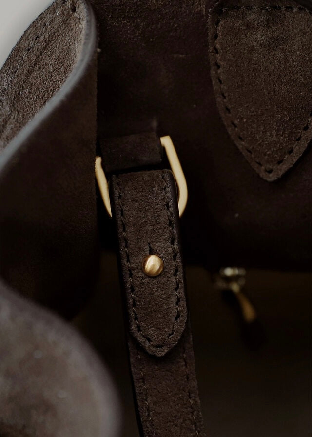 ELBORN | Momet Suede Mini Bag (Brown Suede) Expected ship to 10/17/2025