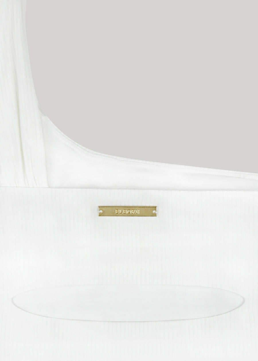 ELBORN | Sara One Shoulder Swim Suit (Ivory)