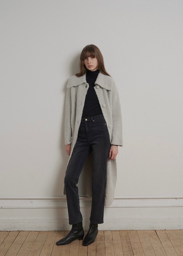 ELBORN | Kylie Straight Denim Pants (Dark Grey)