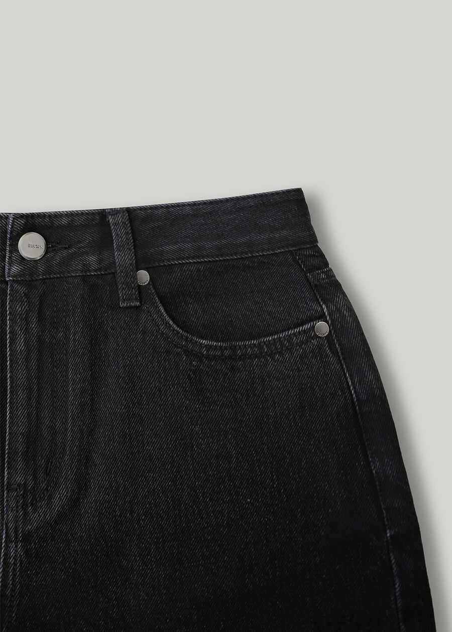 2ND-ELBORN | Apollo Wide Denim Pants (Black) Expected ship to 12/12/2025