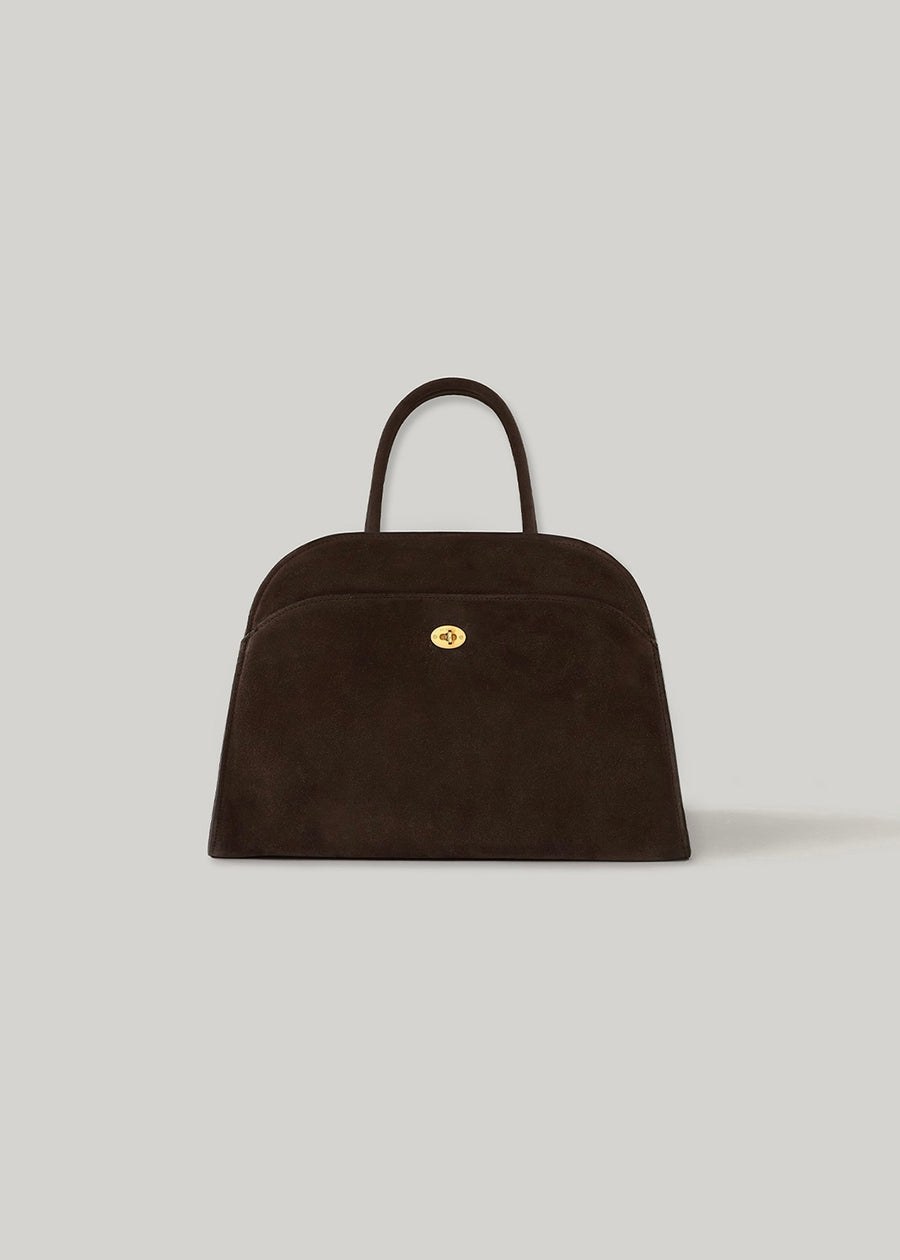 ELBORN | Momet Suede Mini Bag (Brown Suede) Expected ship to 10/17/2025