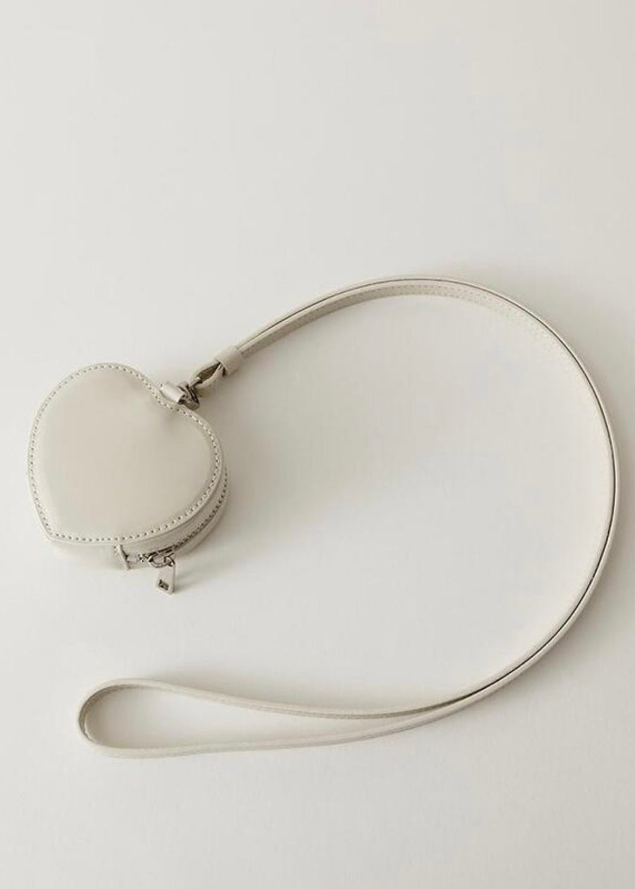 LEHA | Heart Leather Charm Bag (2 Colors)