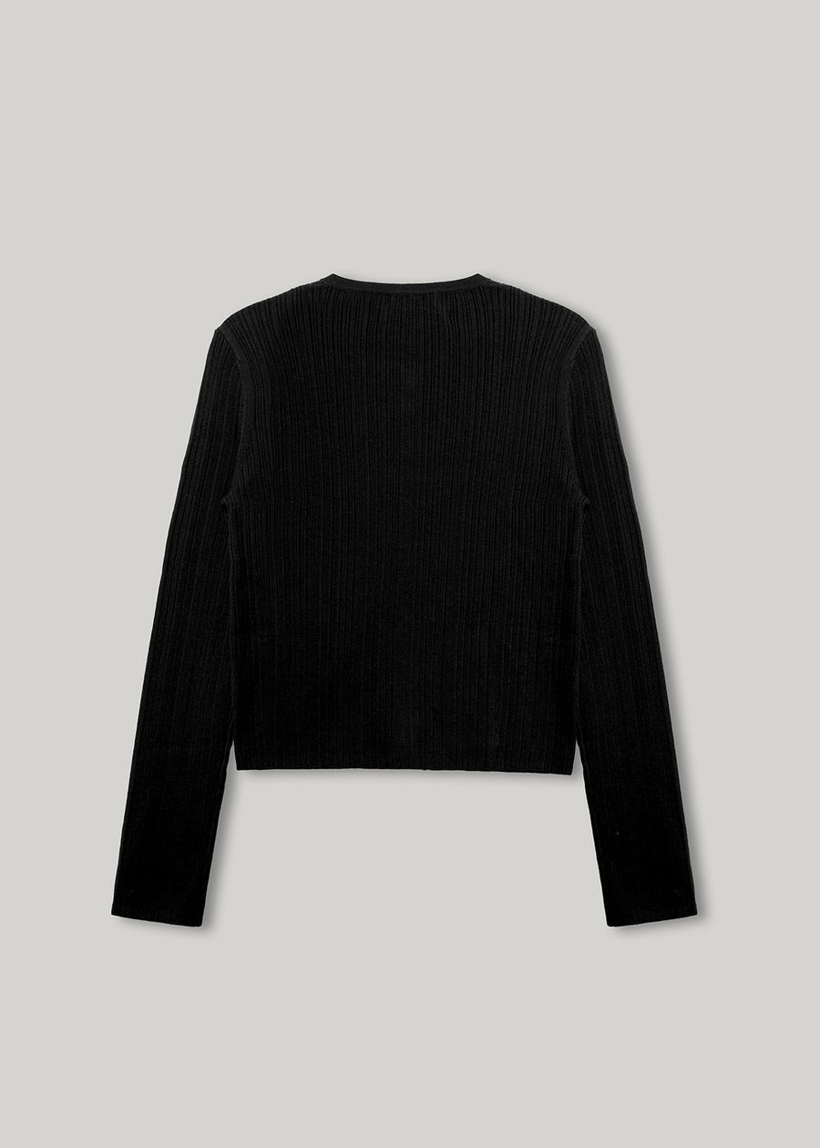 ELBORN | Lace Wool Knit Cardigan Set-up (Black) Expected ship to 11/07/2025