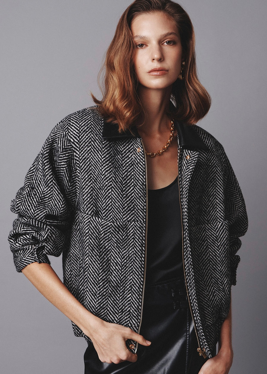 ELBORN | Aven Bomber Jacket (Black) Expected ship to 10/31/2025