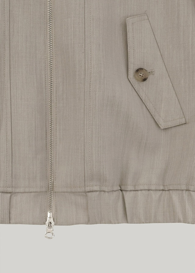 ELBORN | Gannet Wool Bomber Jacket (Beige)