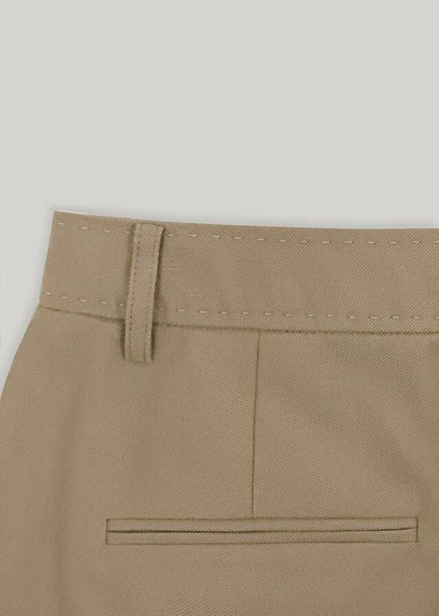 [2ND] ELBORN | Troy Wide Wool Pants (Camel)