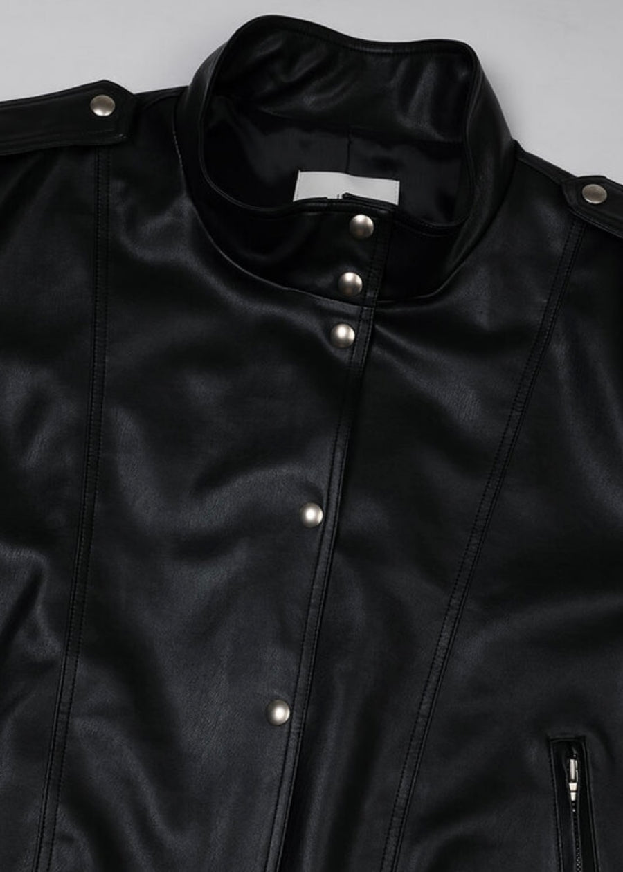 LEHA | Pace Vegan Leather Jacket (Black)