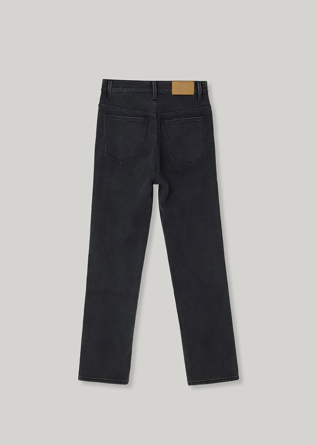 ELBORN | Kylie Straight Denim Pants (Dark Grey)