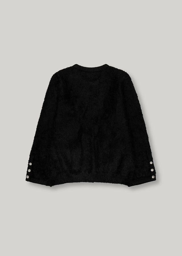 Elborn | Mond Mohair Knit Jacket (Black)