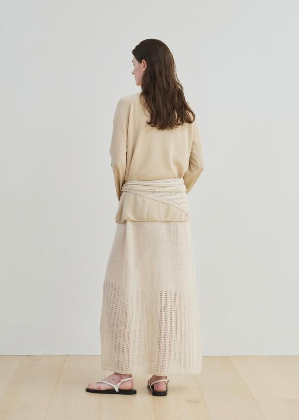MOIA | paper yarn knit (beige)