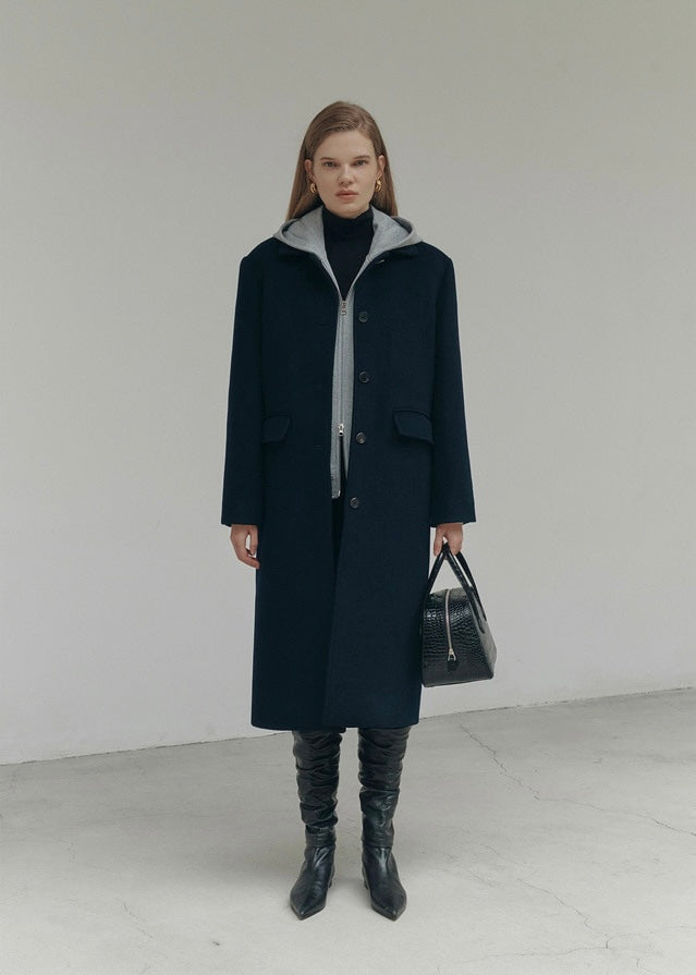 ELBORN | Winston Classic Coat (Dark Navy)