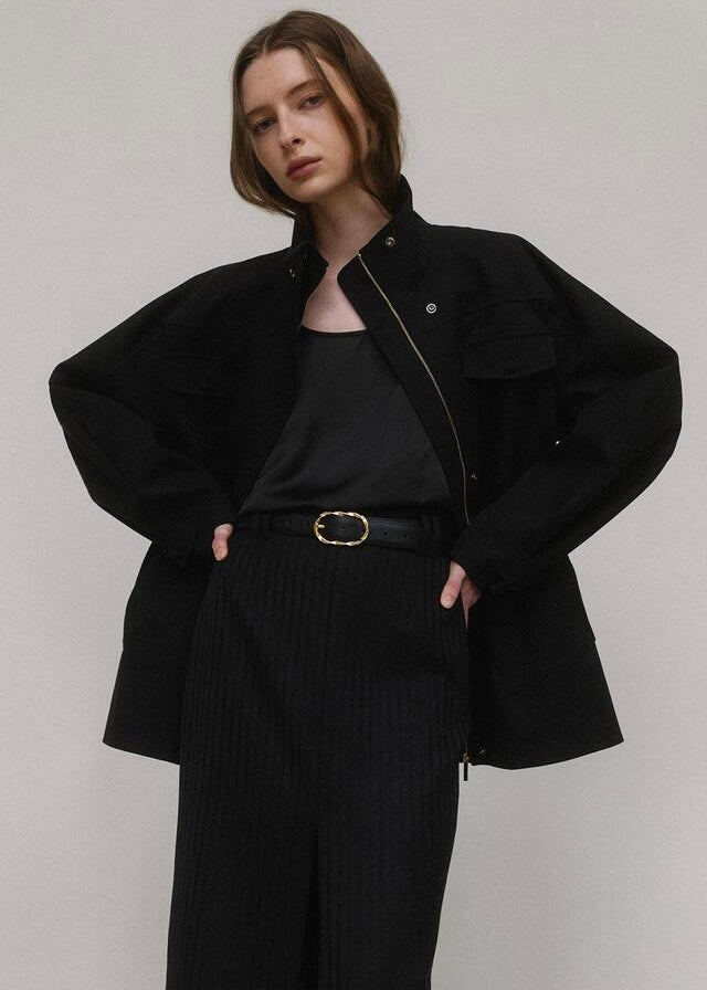 ELBORN | Hilda Cotton Safari Jacket (Black)