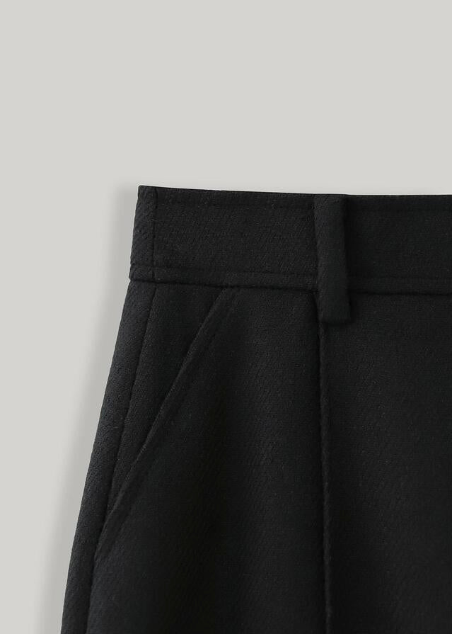 ELBORN | Douglas Wool Long Skirt (Black)
