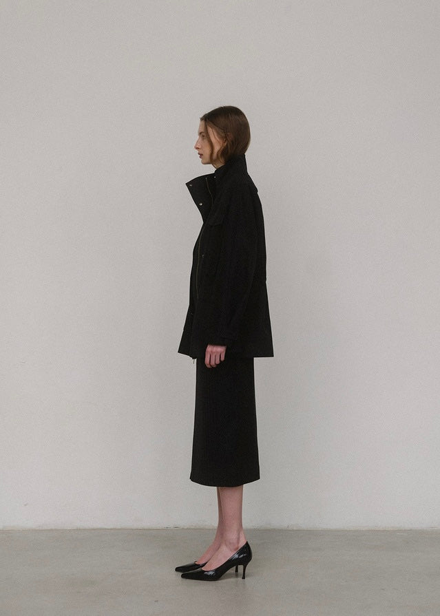 ELBORN | Hilda Cotton Safari Jacket (Black)