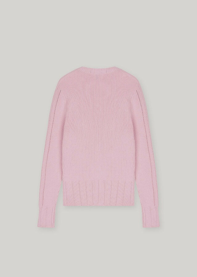 Elborn | Sage Knit Cardigan (Pink)