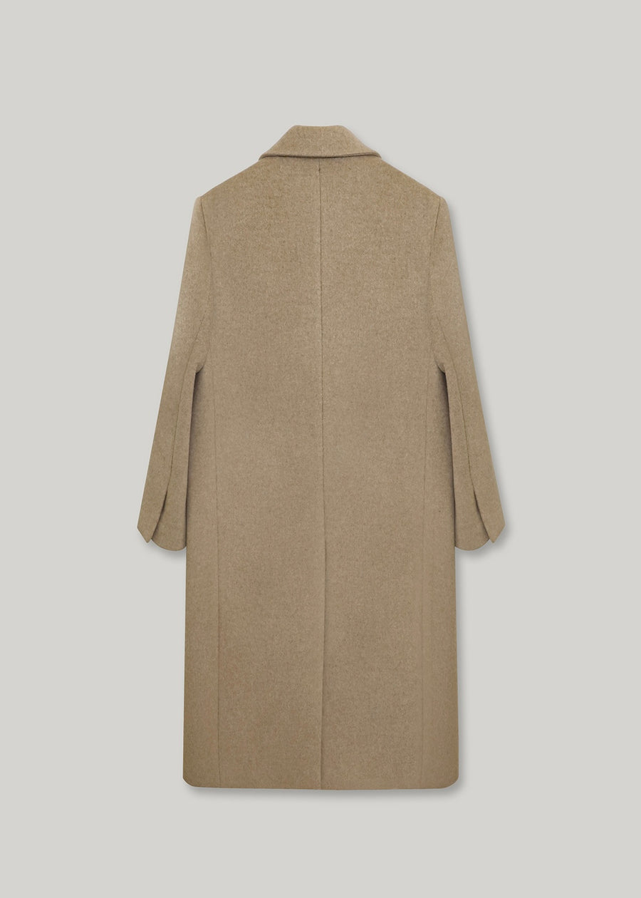 ELBORN | Gioia Wool Cashmere Coat (Beige) Expected ship to 12/12/2025