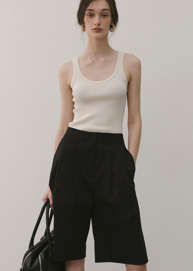 ELBORN | Theo Bermuda Pants (Black) Expected ship to 05/09/2025