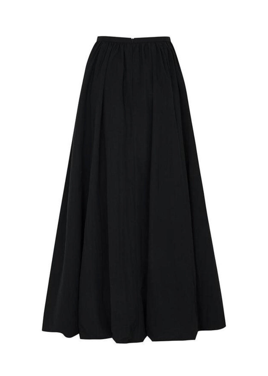 LEHA | Cedric Gathered Maxi Skirt (Black)
