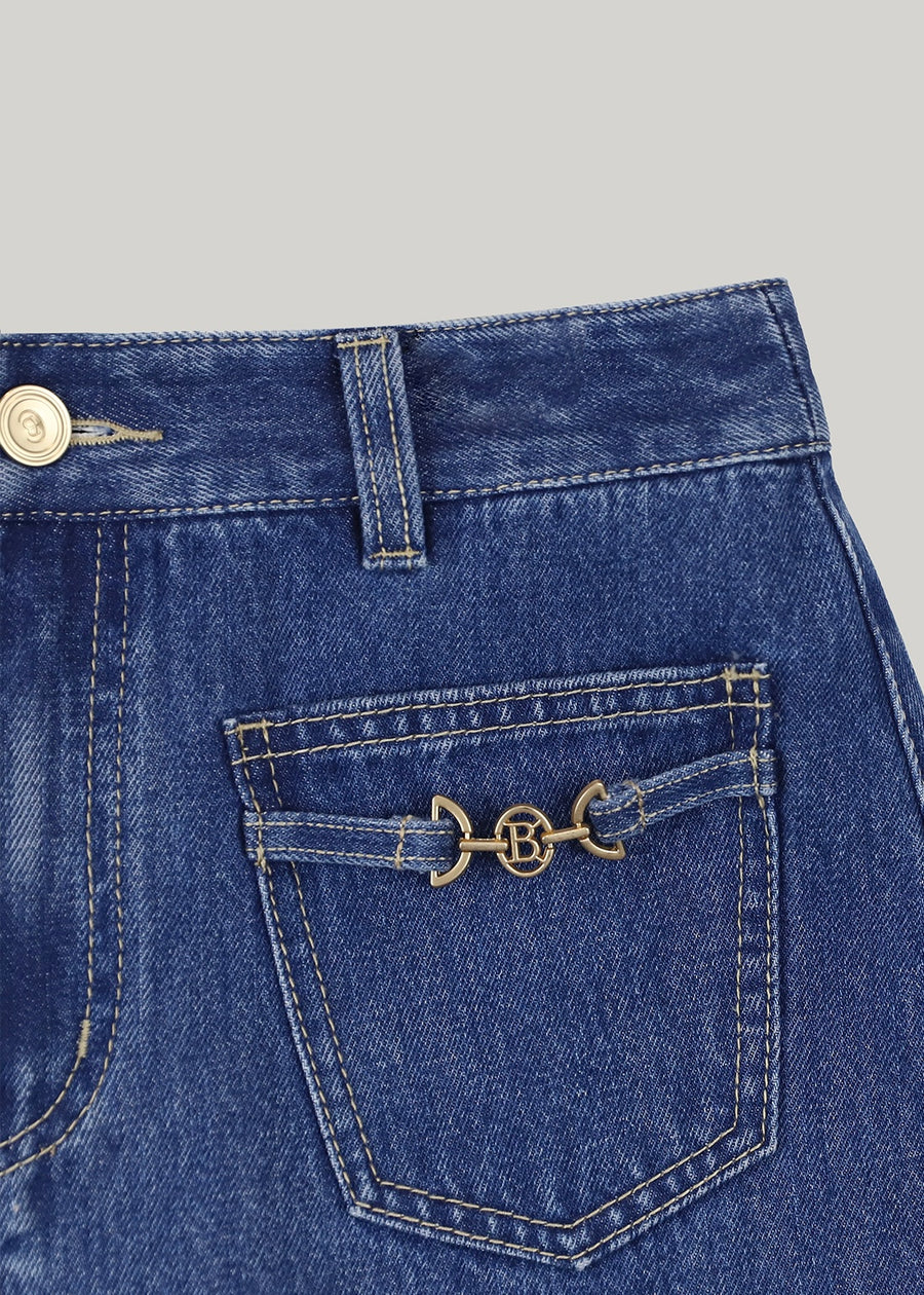 ELBORN | Eliana Denim Shorts (Blue)