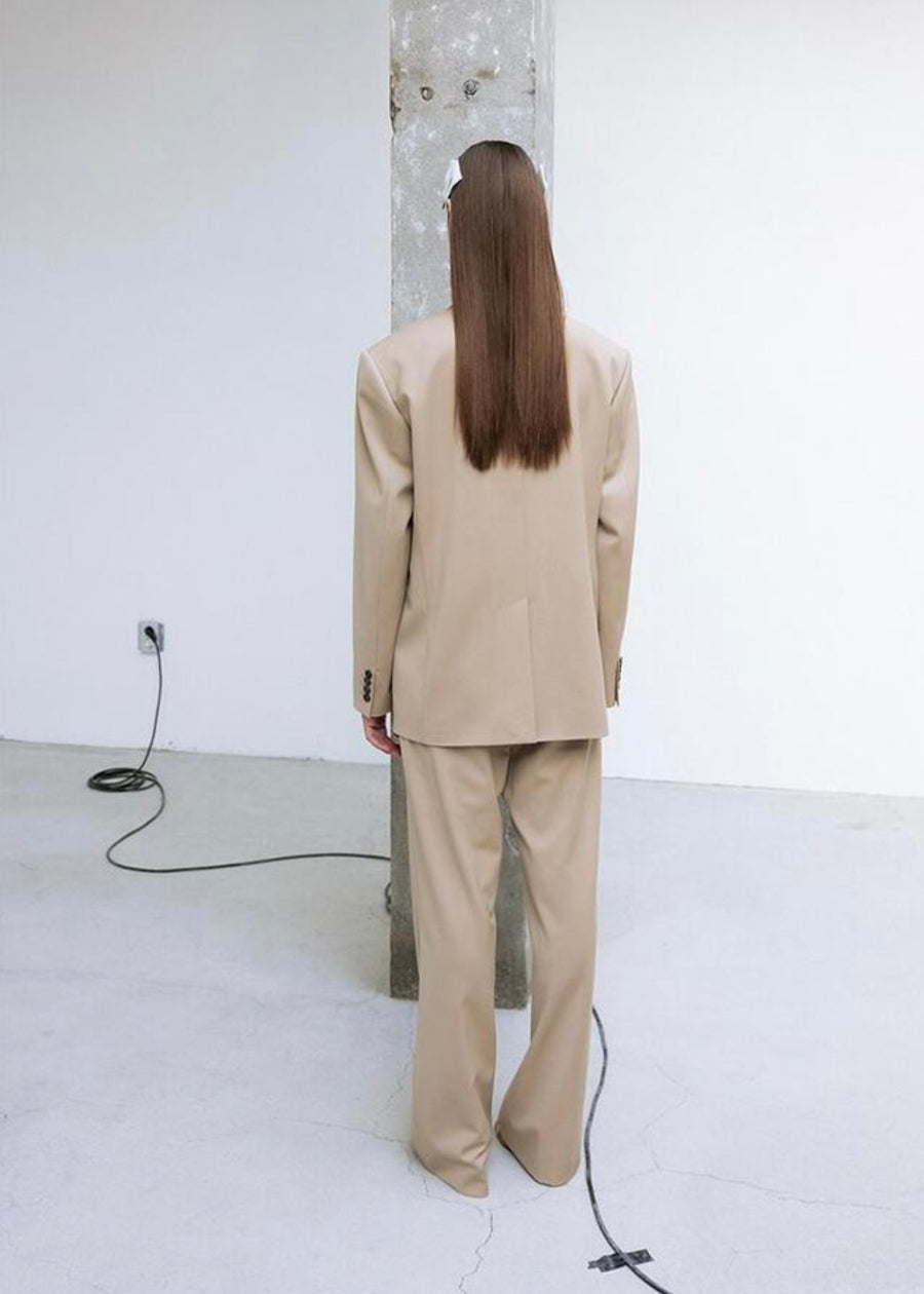 LEHA | Astrid Straight Pants (Beige)