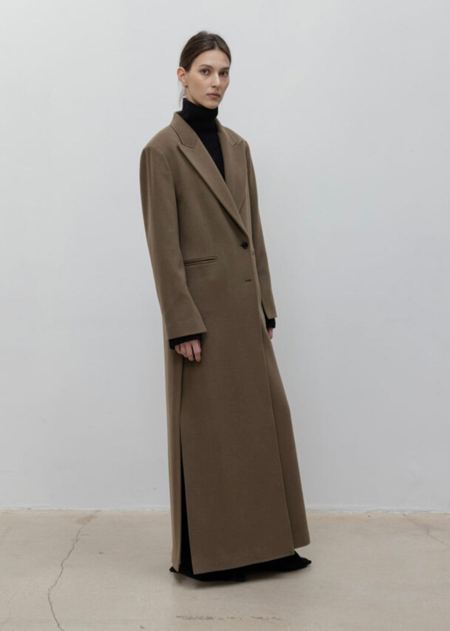 LEHA |  Colmar Wool - Cashmere Blended Coat (Brown) Expected ship to 12/12/2025