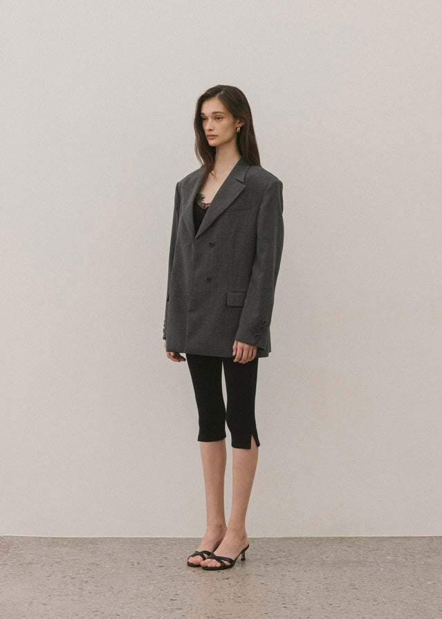 ELBORN | Marly Wool Single Jacket (Charcoal)