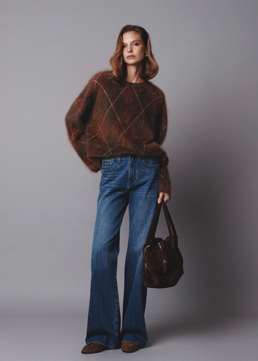 ELBORN | Leah Slim Wide Jeans (Deep blue) Expected ship to 11/21/2025