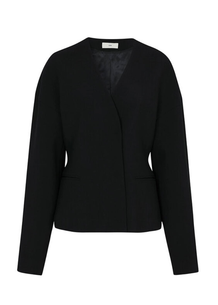 LEHA | Cloyd Fitted Waist Jacket (Black)