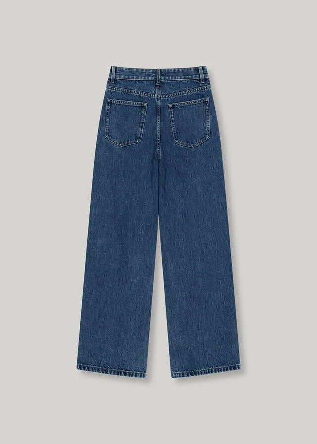 ELBORN | Apollo Wide Denim Pants (Dark Blue)