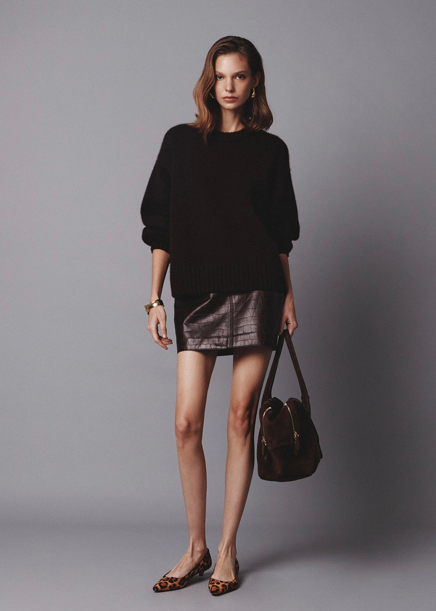 Elborn | May Cashmere Sweater (Brown) Expected ship to 10/31/2025