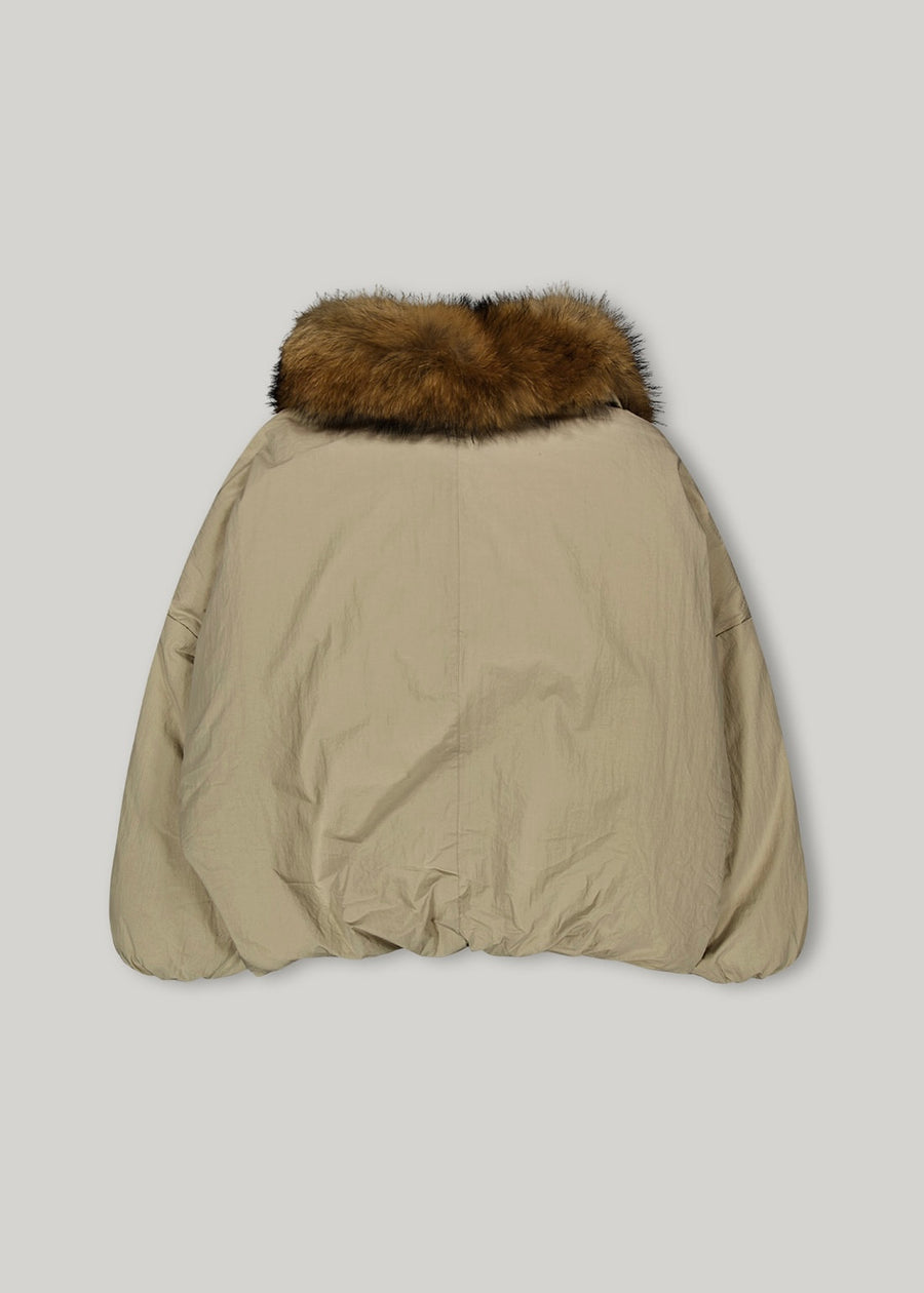 3RD-ORDER | ELBORN | Fur Collar Goose Down Jacket (Beige) Expected ship to 01/09/2025