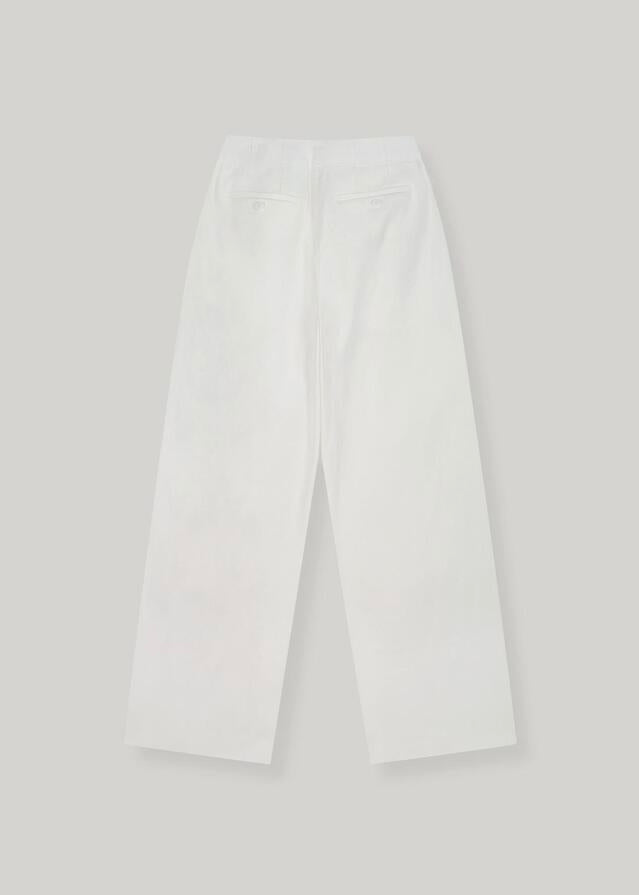 ELBORN | Willow Cotton Slacks (White)